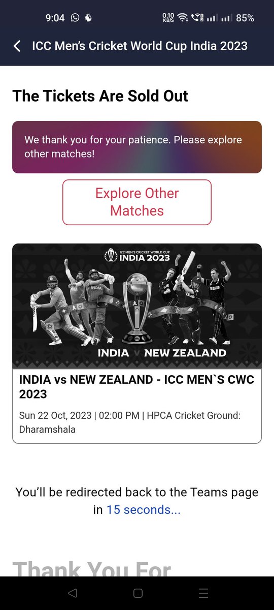 ParutoshDayal's tweet photo. At last see this @bookmyshow after waiting for 1hr in queue, around 9.04pm tickets were sold out just within a sec when it shows 2hrs waiting. Tickets sold out ho gayi, what kind of stupidity is this tell me hn! This is the height of mismanagement &amp; poor standards #bookmyshowscam https://t.co/D6IQlEiJSX