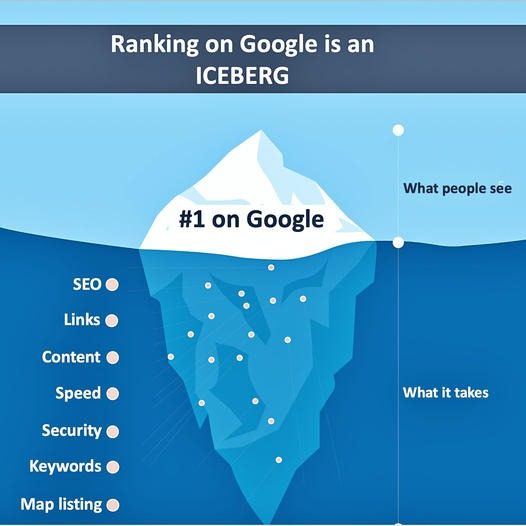 bdibrahimraj's tweet photo. Ranking on Google is an ICEBETG https://t.co/jOexnTB53g