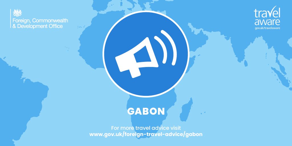 #Gabon Latest update: Information on how British Nationals can register their presence in country (‘Summary’ page). ow.ly/2FgM50PGXLQ