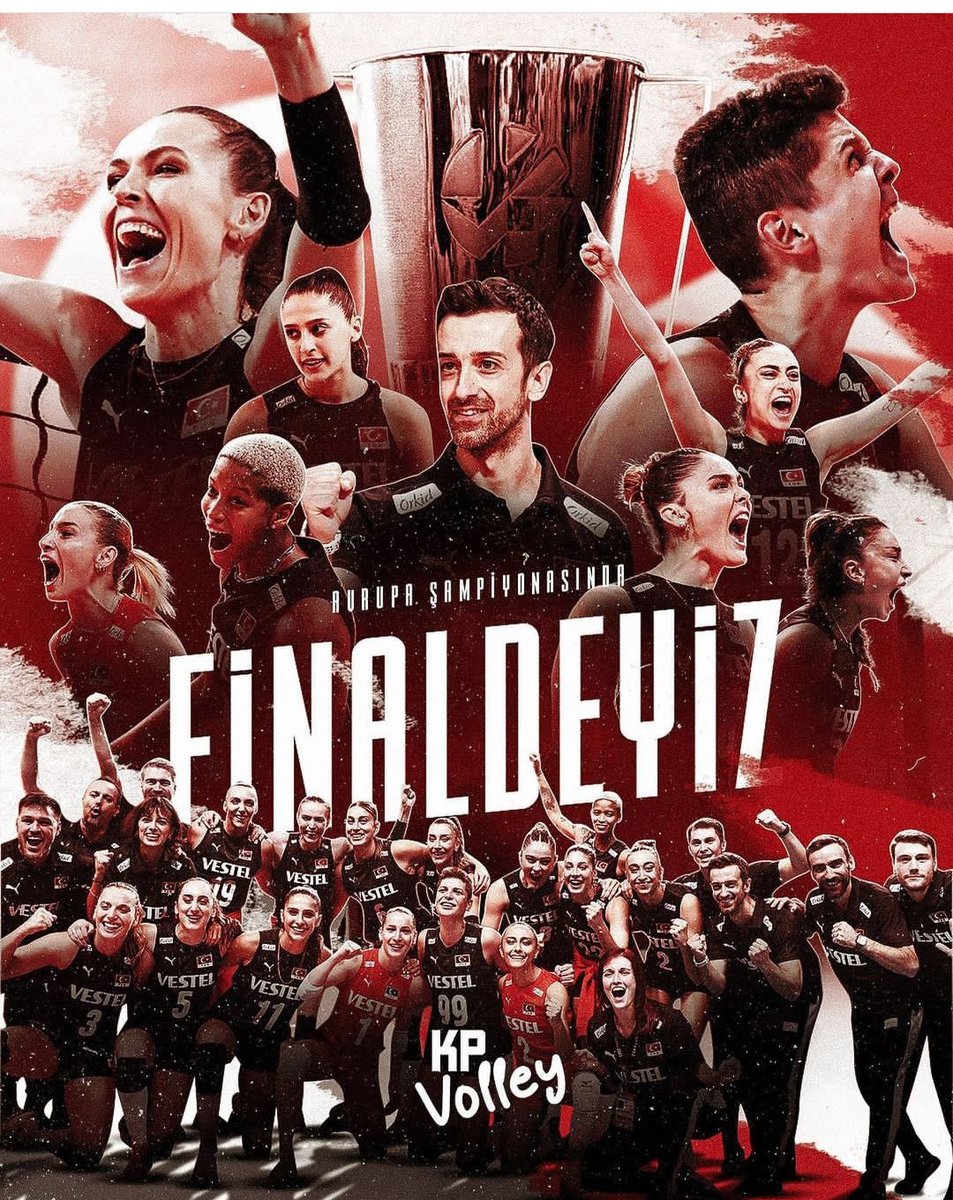 Ve yine finaldeyiz. Olağanüstü bir maç, harika bir geri dönüş... Tebrikler, Cumhuriyetimizin aydınlık yüzü kadınlarımız, tebrikler  kadın voleybol milli takımımız... Sizinle çok gurur duyuyoruz...🇹🇷👏