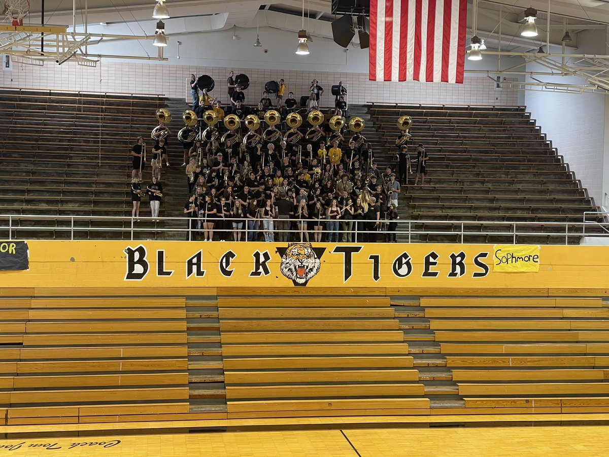 CFBands's tweet image. The Tiger Band is ready to celebrate CFHS at the first pep rally of the school year!