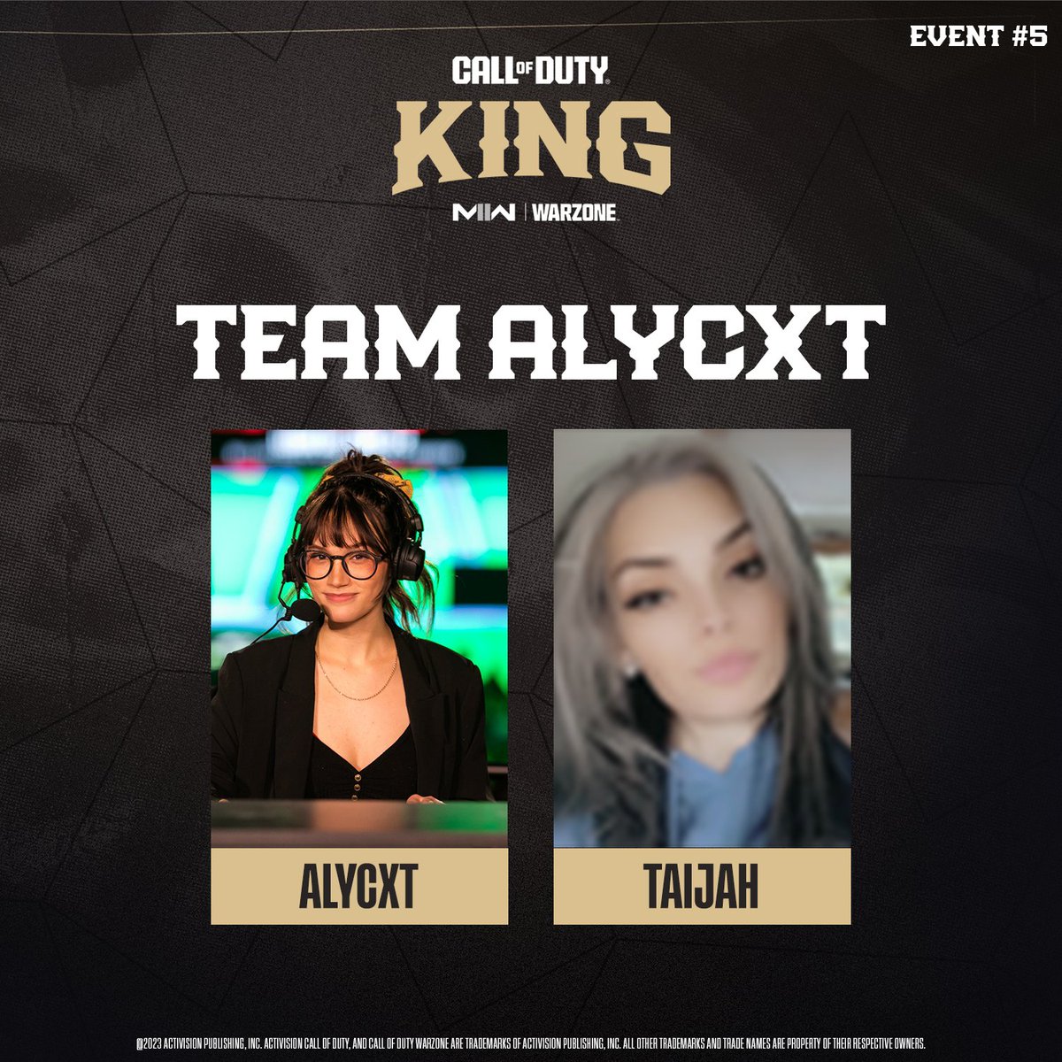 PullzeCheck's tweet image. LAST UP, WE GOT THE QUEENS 👑

do NOT sleep on them 😈

Introducing Team Alycxt 🥶

@Allycxt | @Taijahxo 

#CODKING