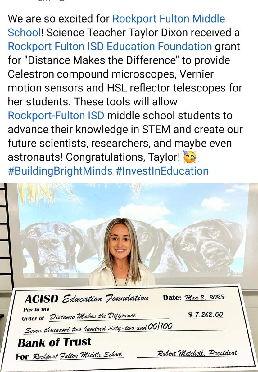 RFISD_EF's tweet photo. Donors, THANK YOU for supporting @R_FISD! 🥳🥳🥳 https://t.co/zmG0TH6WMq