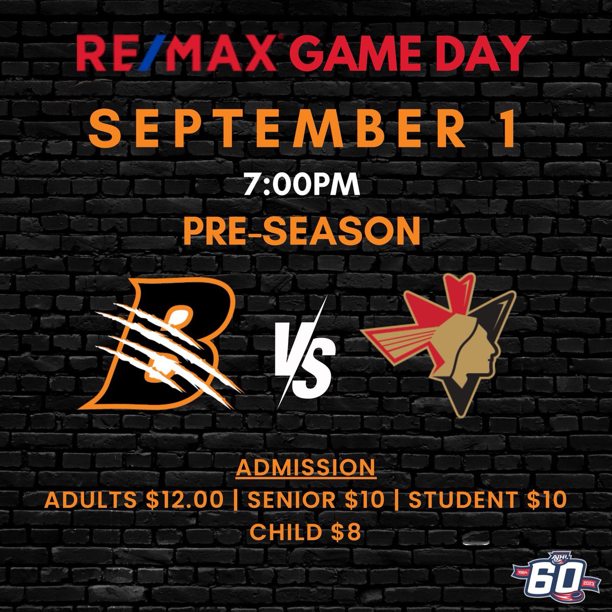 P R E - S E A S O N Hockey starts tonight at the Civic Centre! Come check it out at 7PM, rink burger season is back! 
.
Tickets ONLY available at the door for today and Monday!