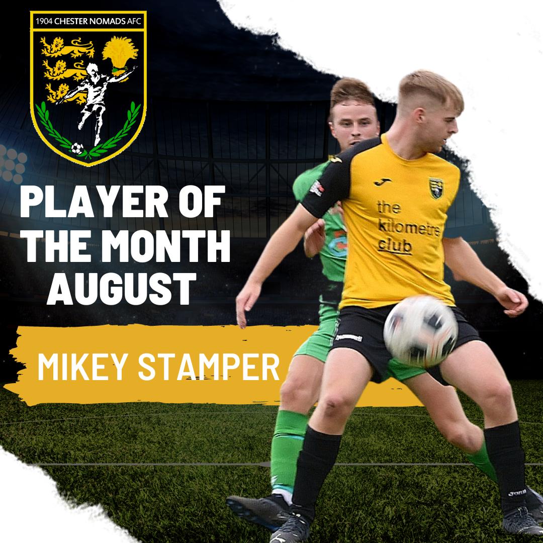 Player of the Month for August is Mikey Stamper. Congratulations Mikey
chesternomads.co.uk/post/pom-augus…