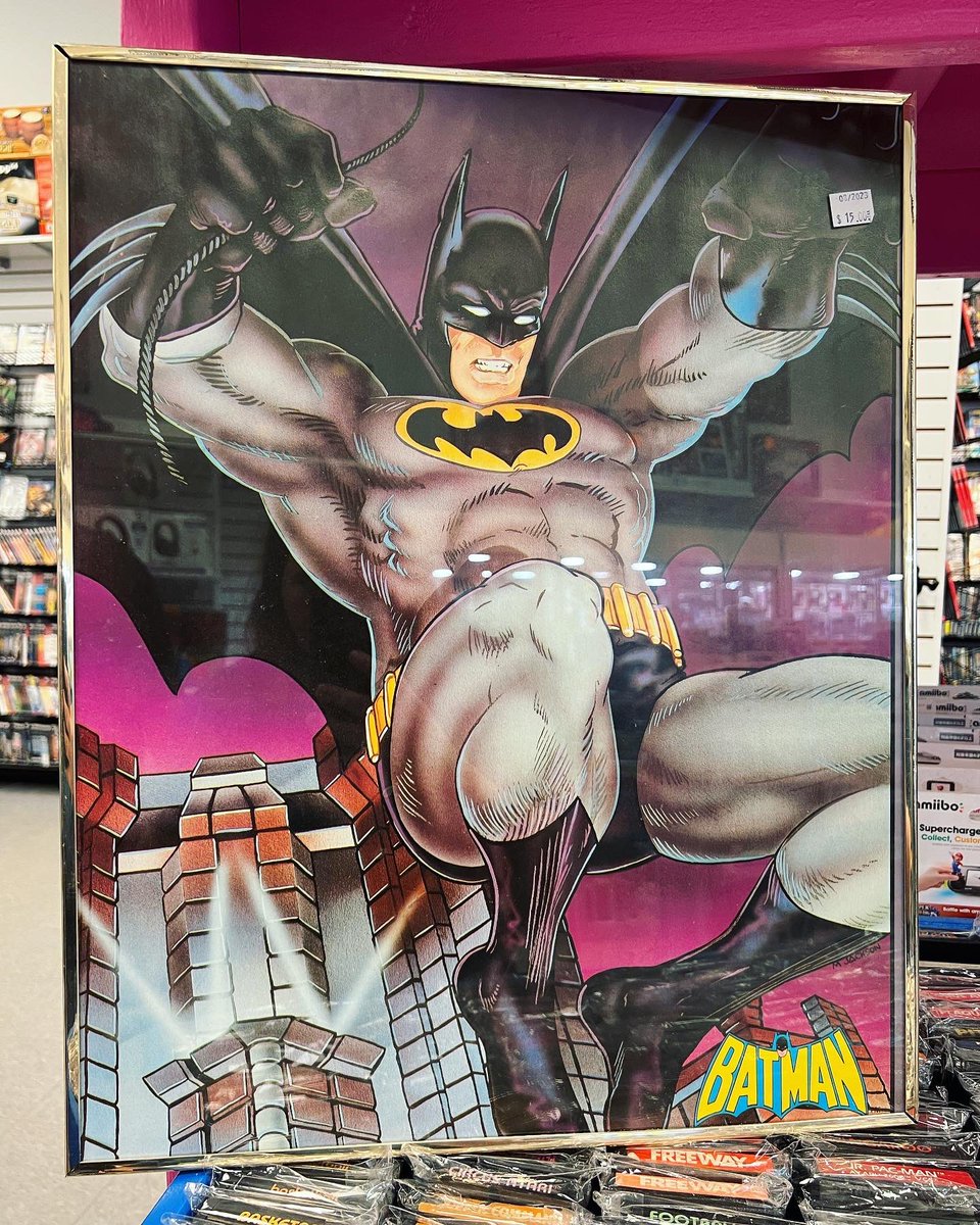 RetroReplaymd's tweet photo. Anyone collect vintage Batman artwork? Check out these cool posters! #batman #dc #dccomics #comic #comics #comicbooks #joker #batmanposter #poster #videogames #gamestore #retroreplaybelair #maryland #shoplocal https://t.co/DKQfoaIt7N