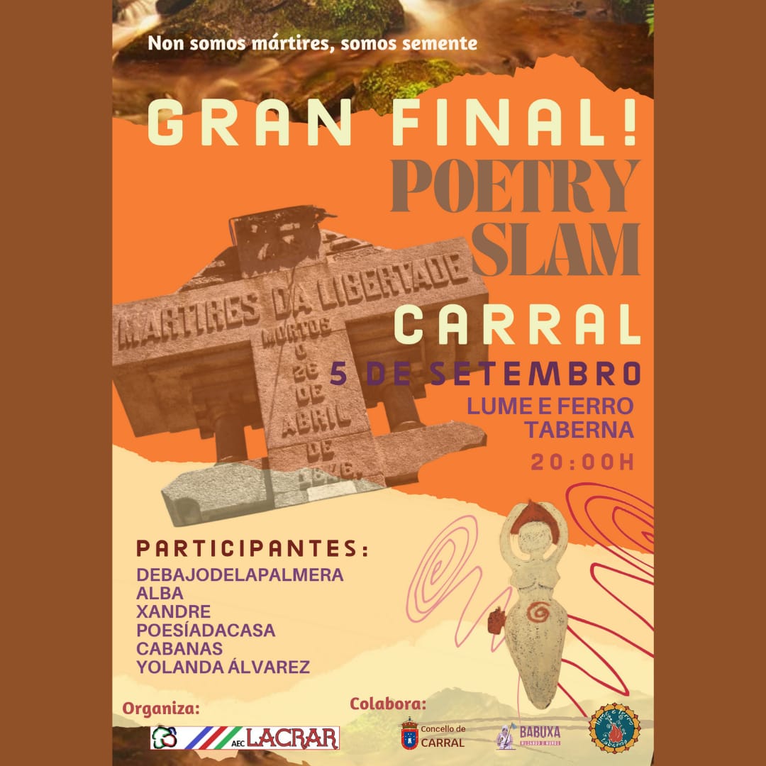 Aquí temos o cartel para a gran final!!!!
🥳🥳👏🏼👏🏼👏🏼
Por suposto haberá sorpresas que iremos adiantando estes días, ou non 😜🤣
Grazas como sempre a <a href="/noelababuxa/">Xestión cultural Noela</a> ,una di noi, polo curro
