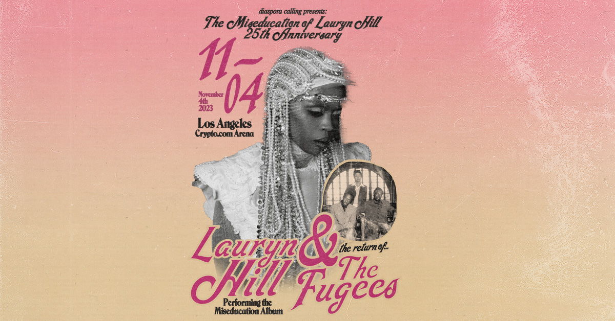 Tickets are on sale now for @MsLaurynHill & The Fugees on November 4! Get them before they are gone! 🎟️ 🔗 crpto.la/laurynhill23tw
