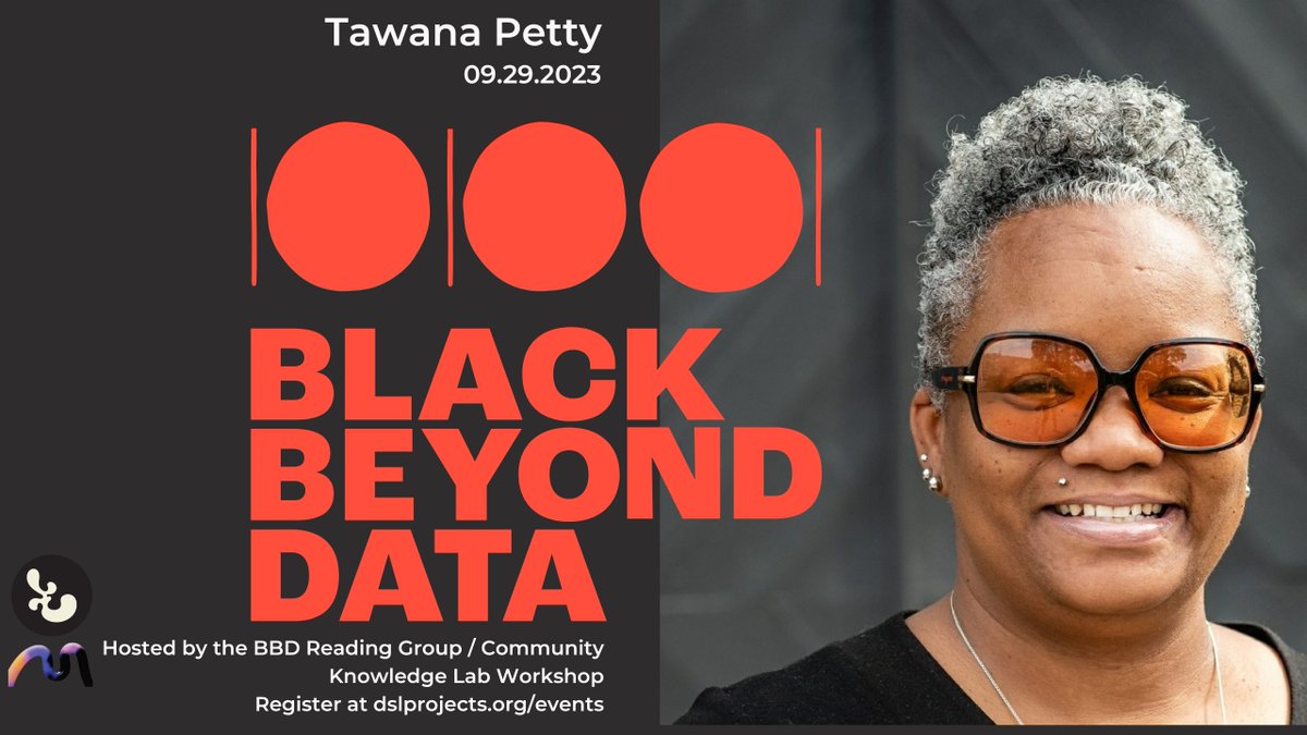 Introducing the Fall 2023 <a href="/blackbeyonddata/">blackbeyonddata</a> Reading Group speakers! We're kicking off on September 29 with Tawana Petty! Sign up at: bit.ly/BBDReads