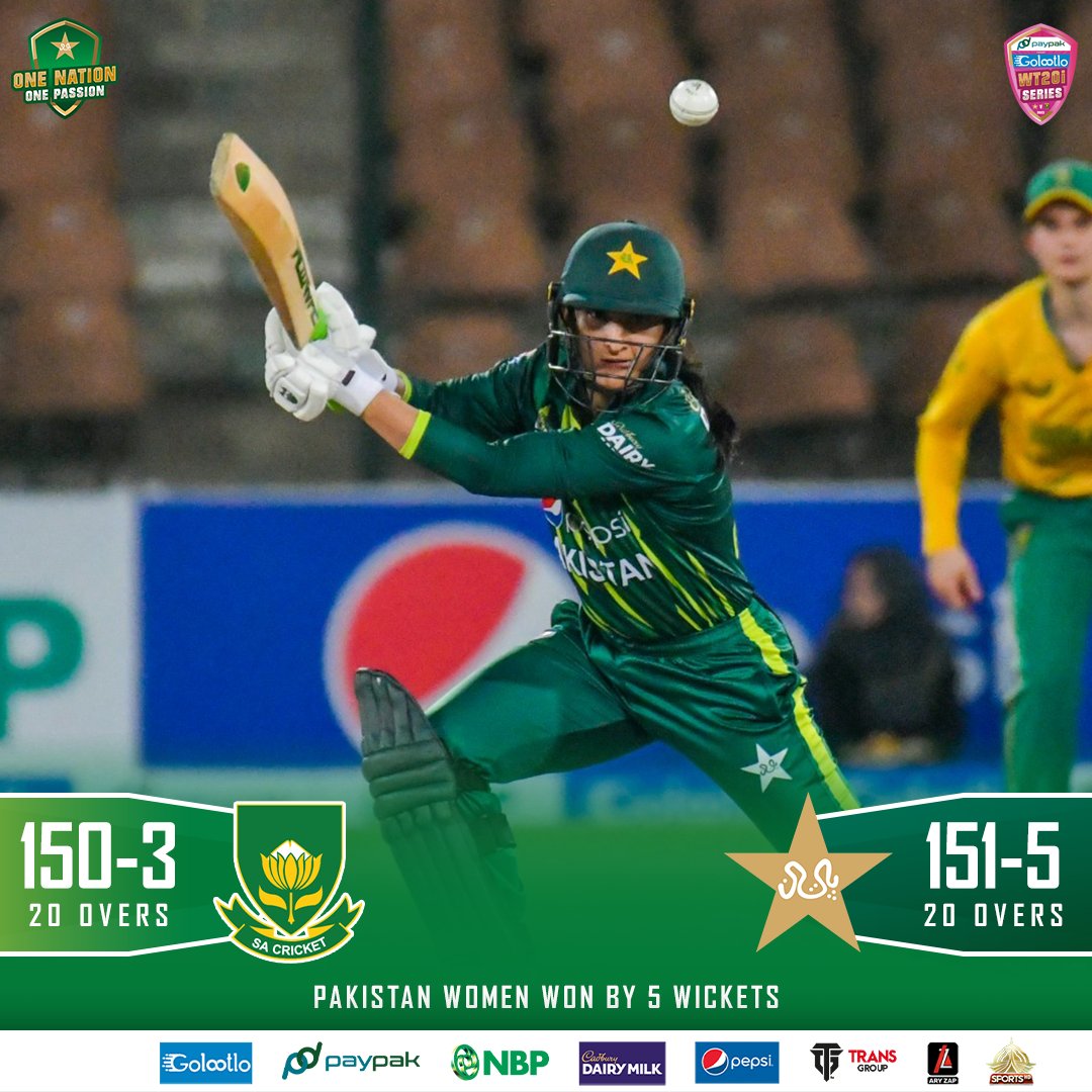 🚨 HIGHEST SUCCESSFUL CHASE FOR PAKISTAN WOMEN 

What an incredible win in a thriller in Karachi! 🤩

#PAKWvSAW | #BackOurGirls