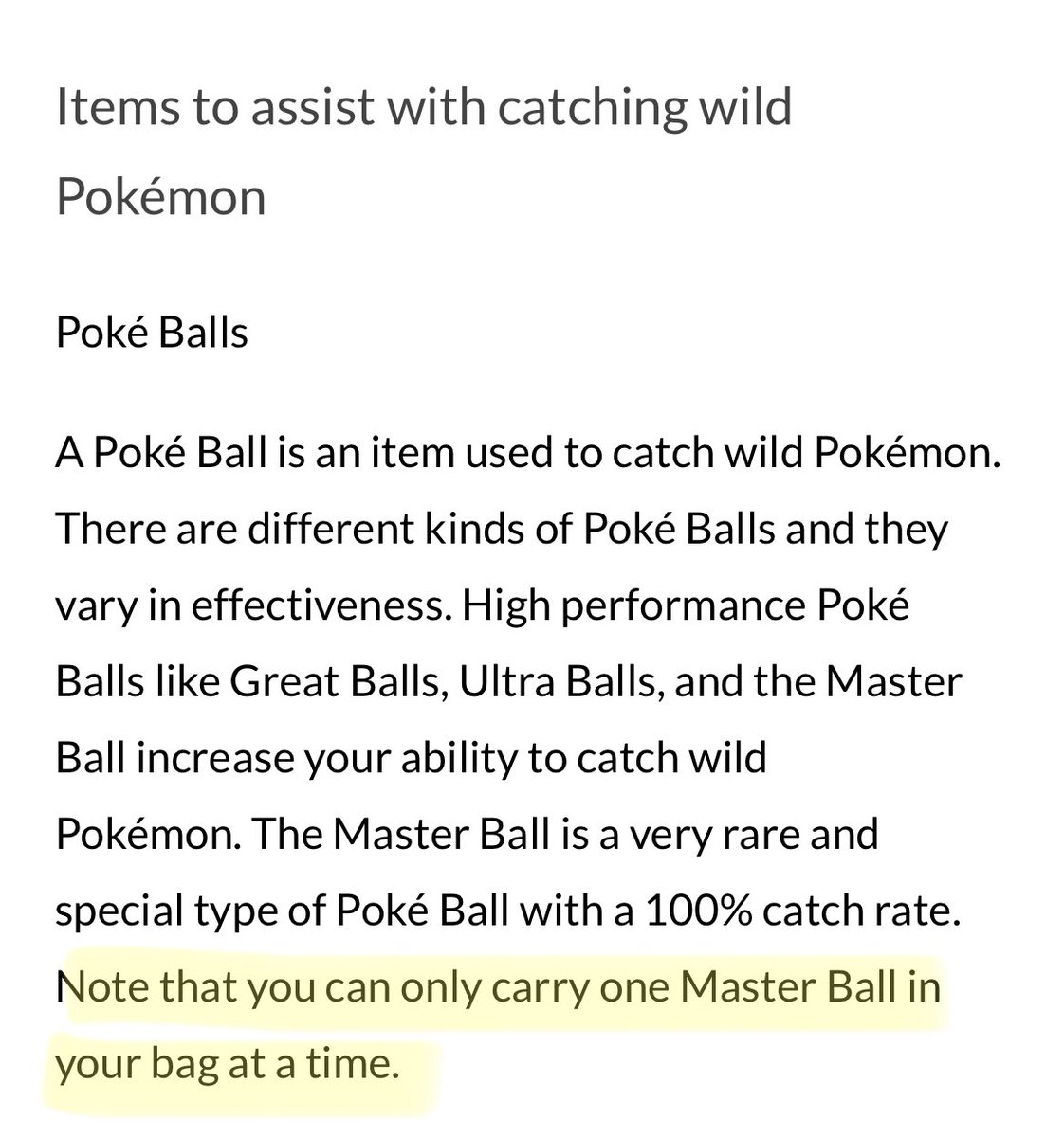 pogo_central's tweet photo. seen the news floating around on here, searched it up and found it to be true so posting in case I misinformed y’all

ONE MASTERBALL PER PERSON https://t.co/U4GkJJ7v3l