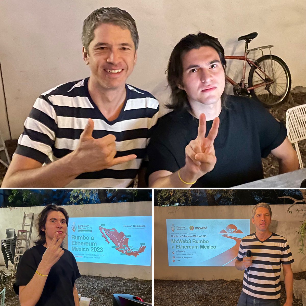 mxweb3's tweet image. mxweb3 IRL crypto meetup 
31 Agosto 2023
7 pm

Rumbo a Ethereum México / El camino Optimista. 

💎 “Erezedor” @yoSoyDev_eth 
💎  mexi @meximalist 

@ethereum_mexico 

#mxweb3