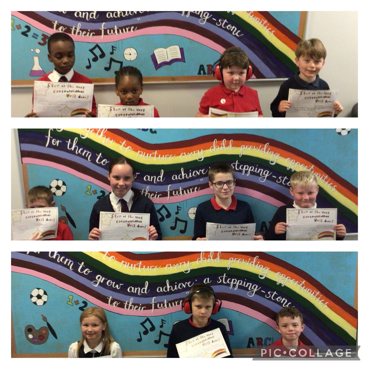Well done to this week’s ‘Stars of theWeek’.