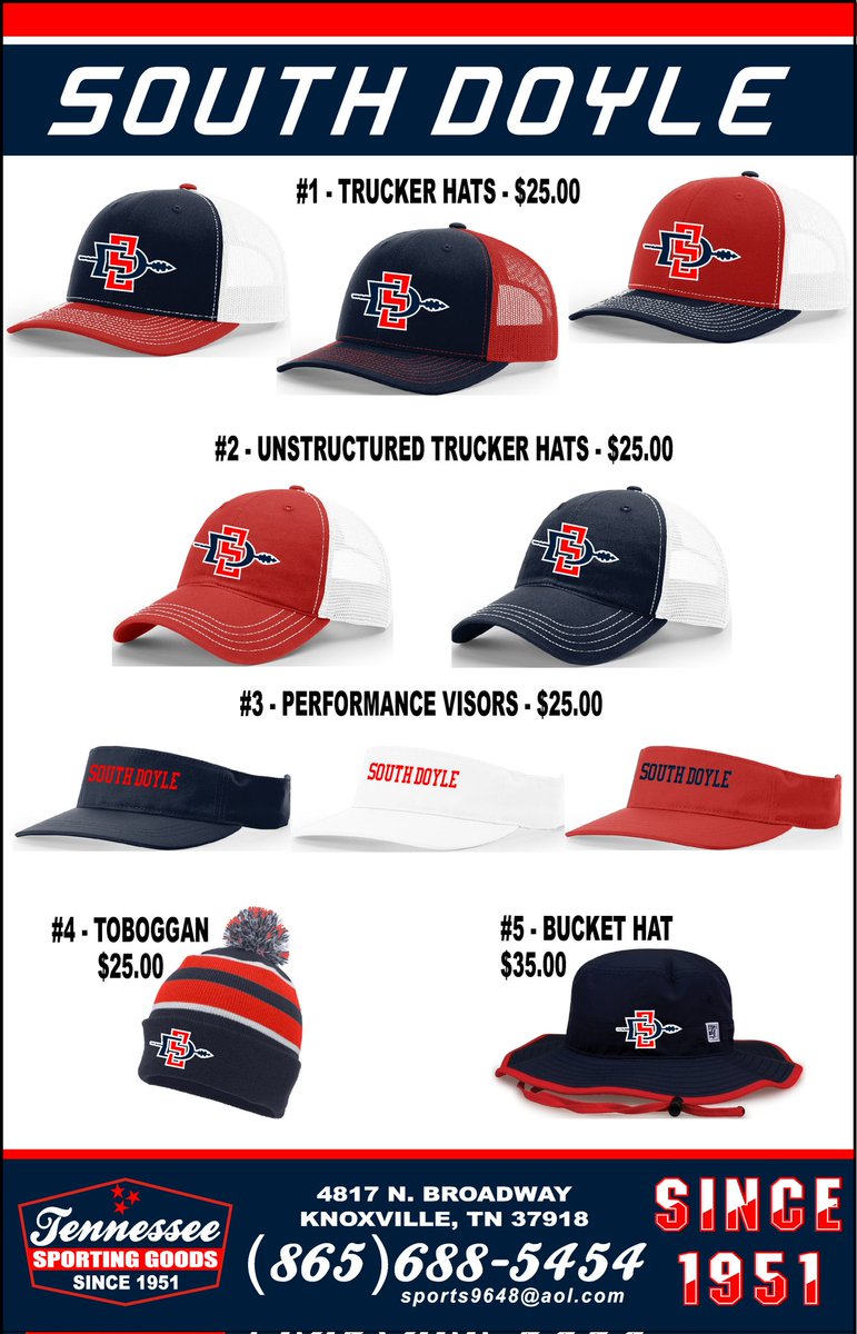 Don't forget to stop by the Softball Homecoming Booth tonight to pre-order your head wear. 
We will also have Jamaican Punch by Chef Mo!!!