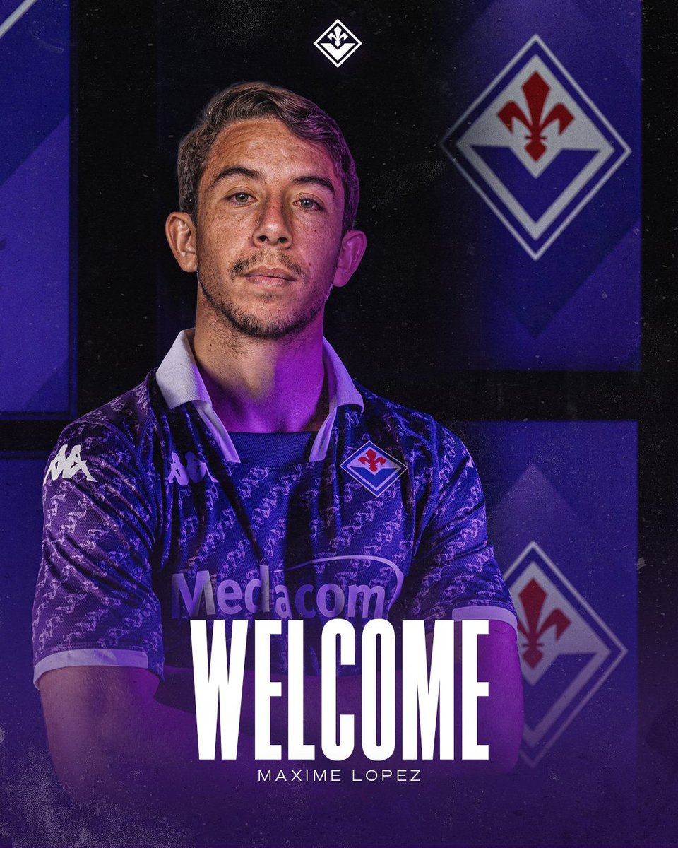 TransferNewsCen's tweet photo. OFFICIAL: Fiorentina have signed midfielder Maxime Lopez from Sassuolo on a season-long loan. https://t.co/timaHQGyAg