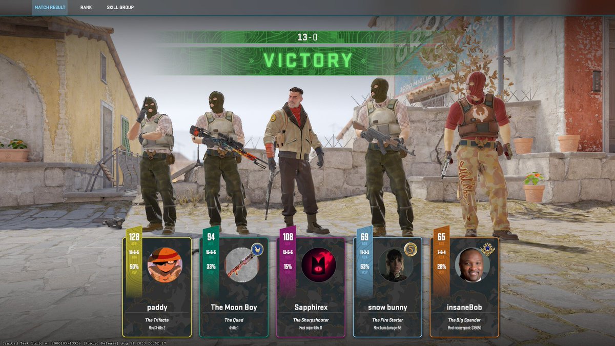 Paddybruuu's tweet photo. WORLD'S FIRST 13-0 #CS2 BETA PREMIER MODE
AHHHHHHHHHHHHH https://t.co/vL6H0mJwZB