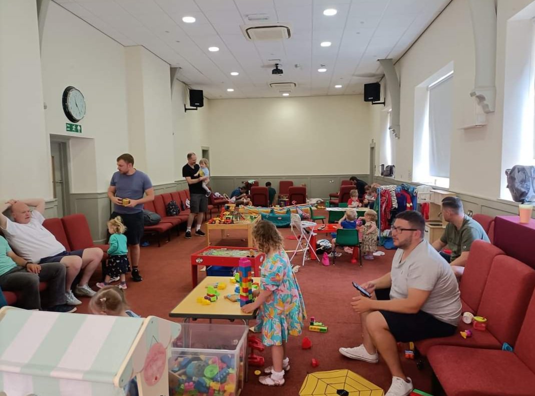 Dad's group tomorrow 1030-1200 for Dad's, Grandads with children age 0-6 and we are pleased that Alex from <a href="/dadmattersuk/">dadmattersuk</a> will be joining us.