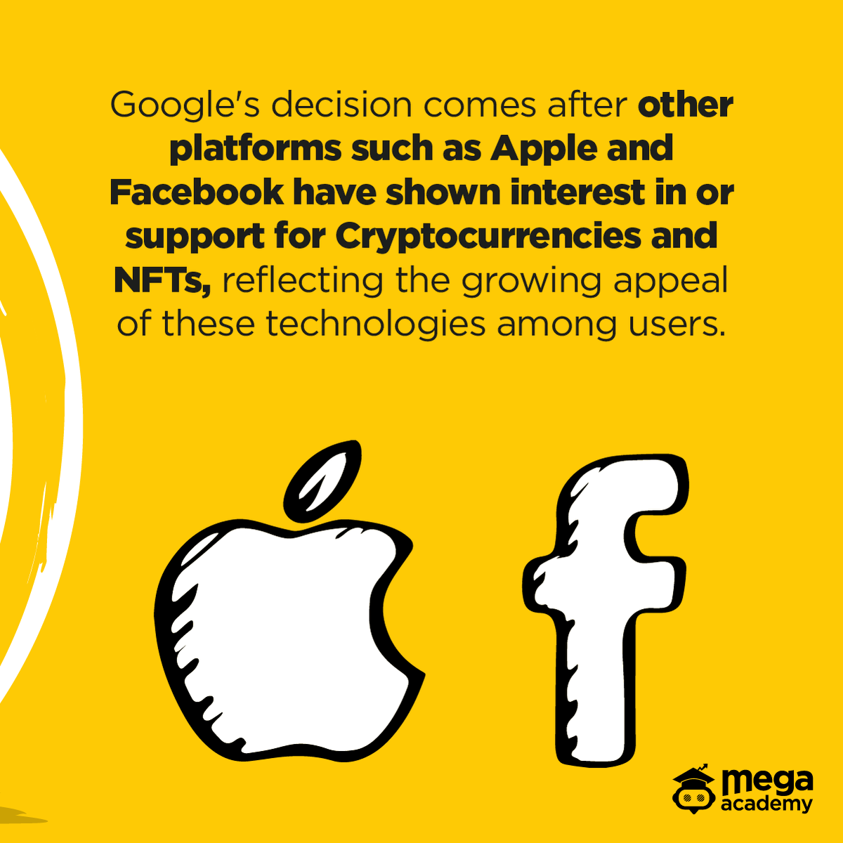 Megaacademy_en's tweet image. 🔎Google joins the #Cryptocurrency and #NFTs fever🪙💎 Starting in 2024, #GooglePlay developers will be able to use these #technologies in their #apps🙂📱 Do you want to know more? Register now in #MegaAcademy and learn with The #Crypto Experts!😉 megaacademy.io/en/