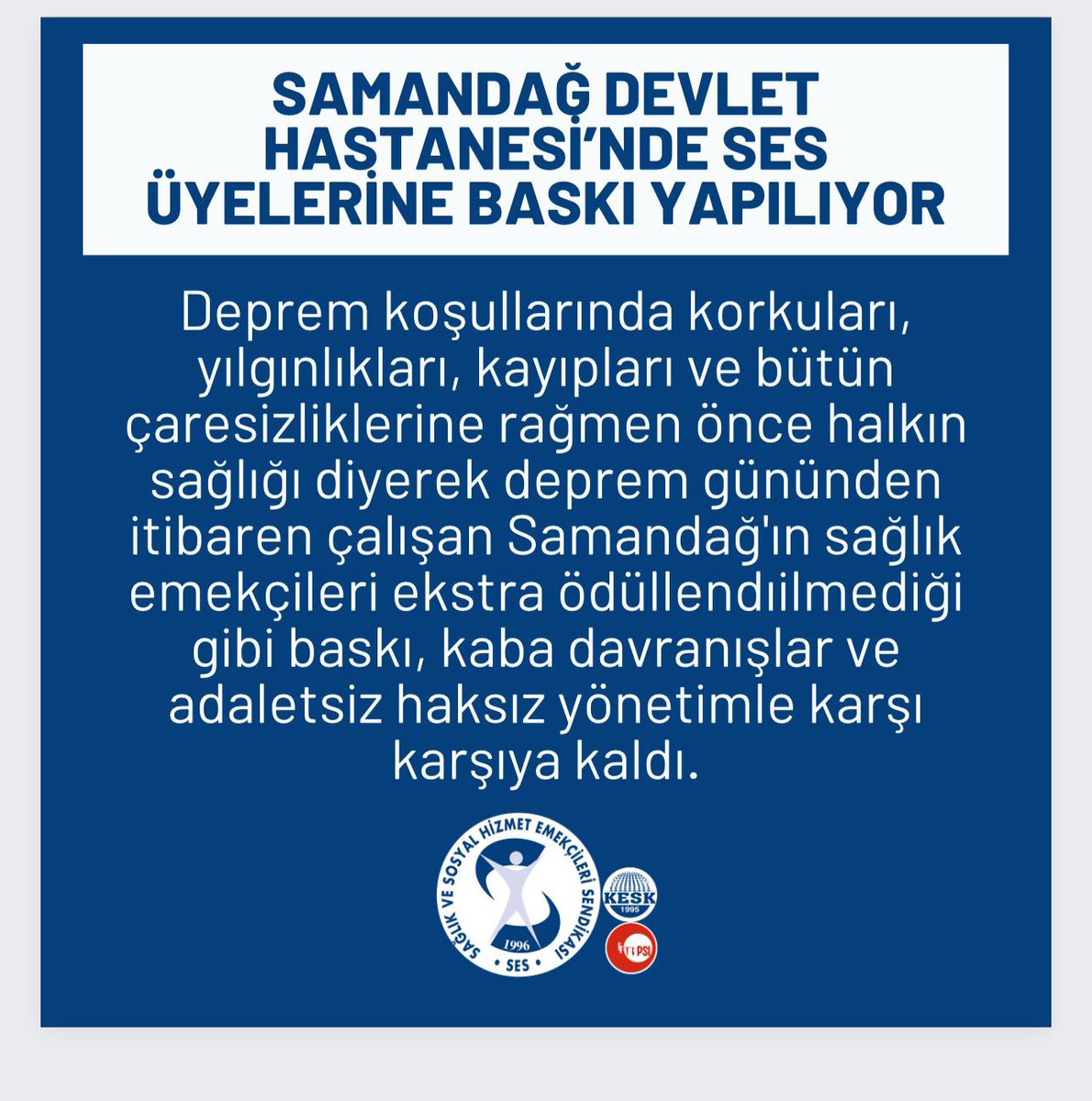 #SamandağDevletteBaskıyaSon