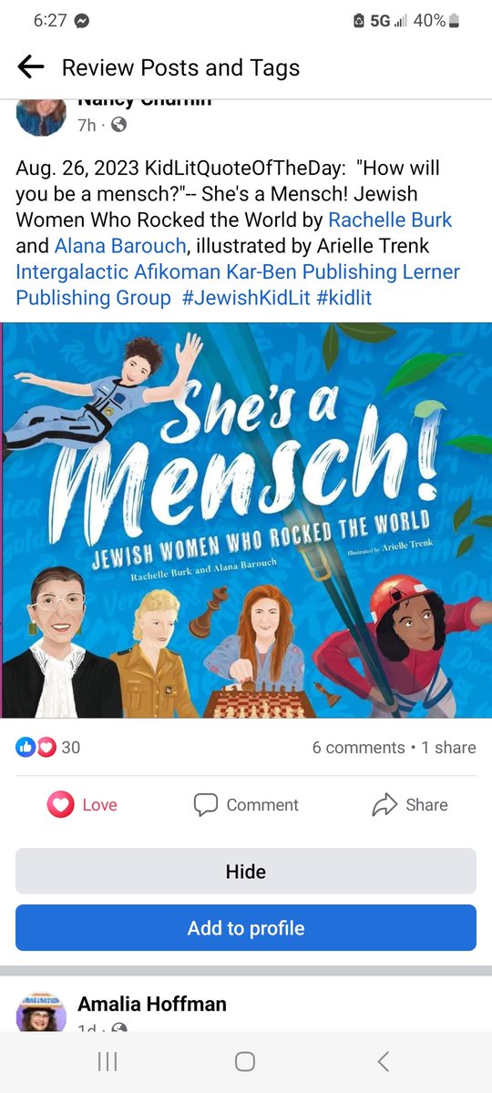 Perfect Picture Book Friday: SHE'S A MENSCH: Jewish Women Who Rocked the World viviankirkfield.com/2023/09/01/per… via @viviankirkfield