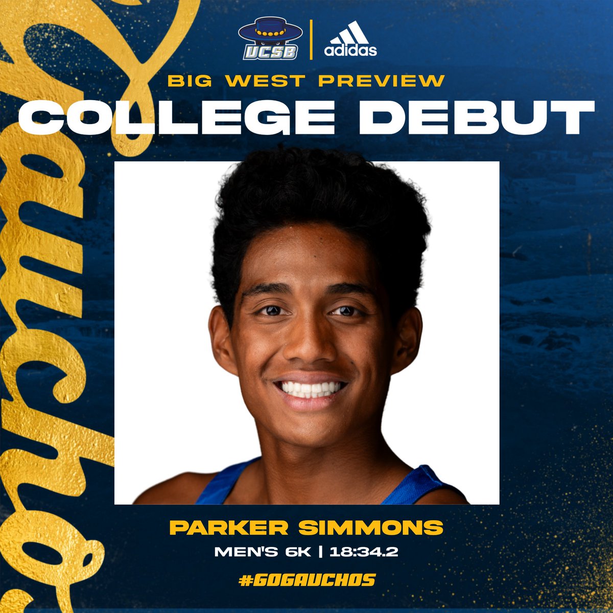 ucsbtfxc's tweet photo. Freshman Parker Simmons was the third Gaucho to cross the finish line today in his first meet with UCSB! 🎉

#GoGauchos https://t.co/xdNm9skHci