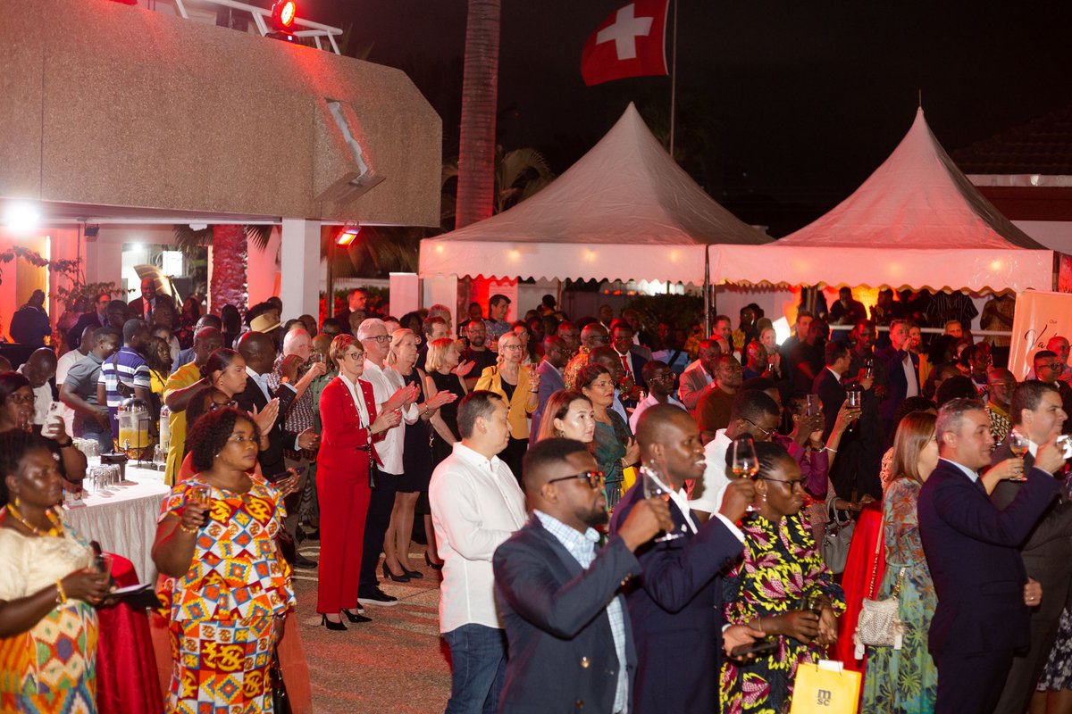 SwissEmbAccra's tweet photo. Thank you to everyone who celebrated our swiss national day with us. Your presence, your support and your surprises have made the evening one to remember.
🇨🇭Danke!
🇨🇭Merci!
🇨🇭Grazie!
🇬🇭Thank you!
🇬🇭Medaase! https://t.co/gC2q8142aP