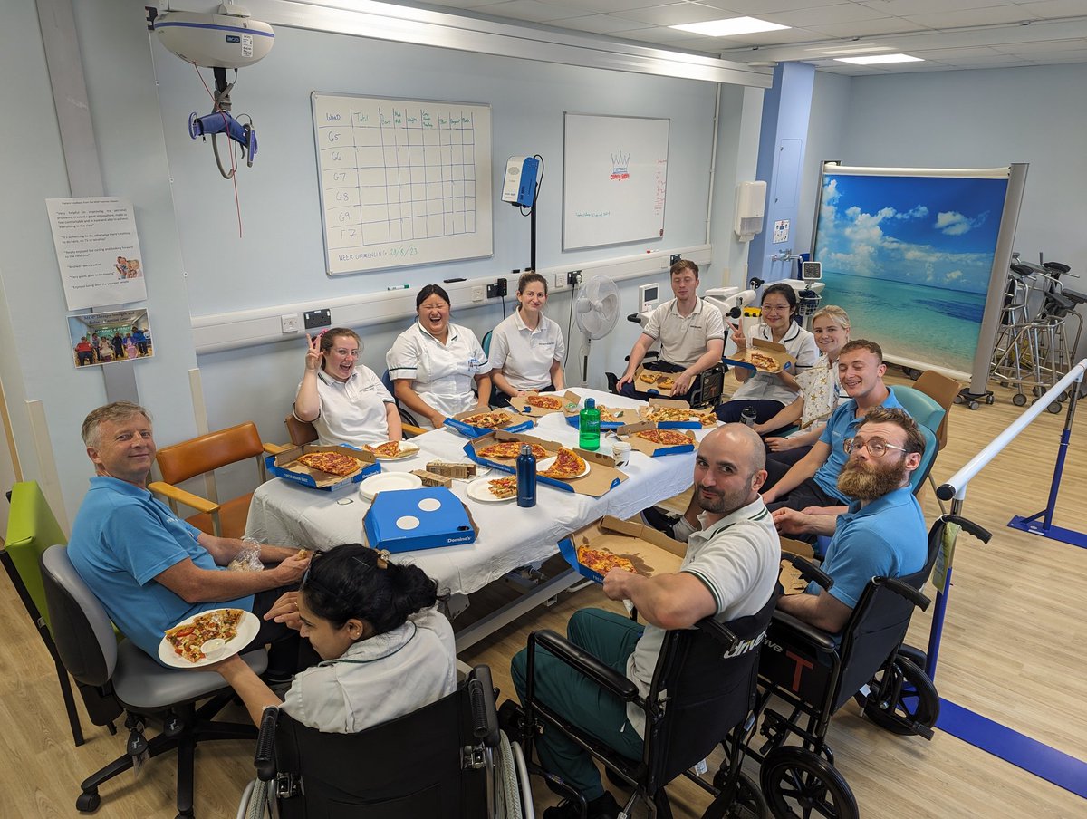 PippaDraper's tweet photo. Thankyou so much for all your hard work Matt and Amy our fab B5 OT's! You'll be missed 💚 @UHS_Therapy #OT #OTPT #rehablegends https://t.co/89FovPcwG2
