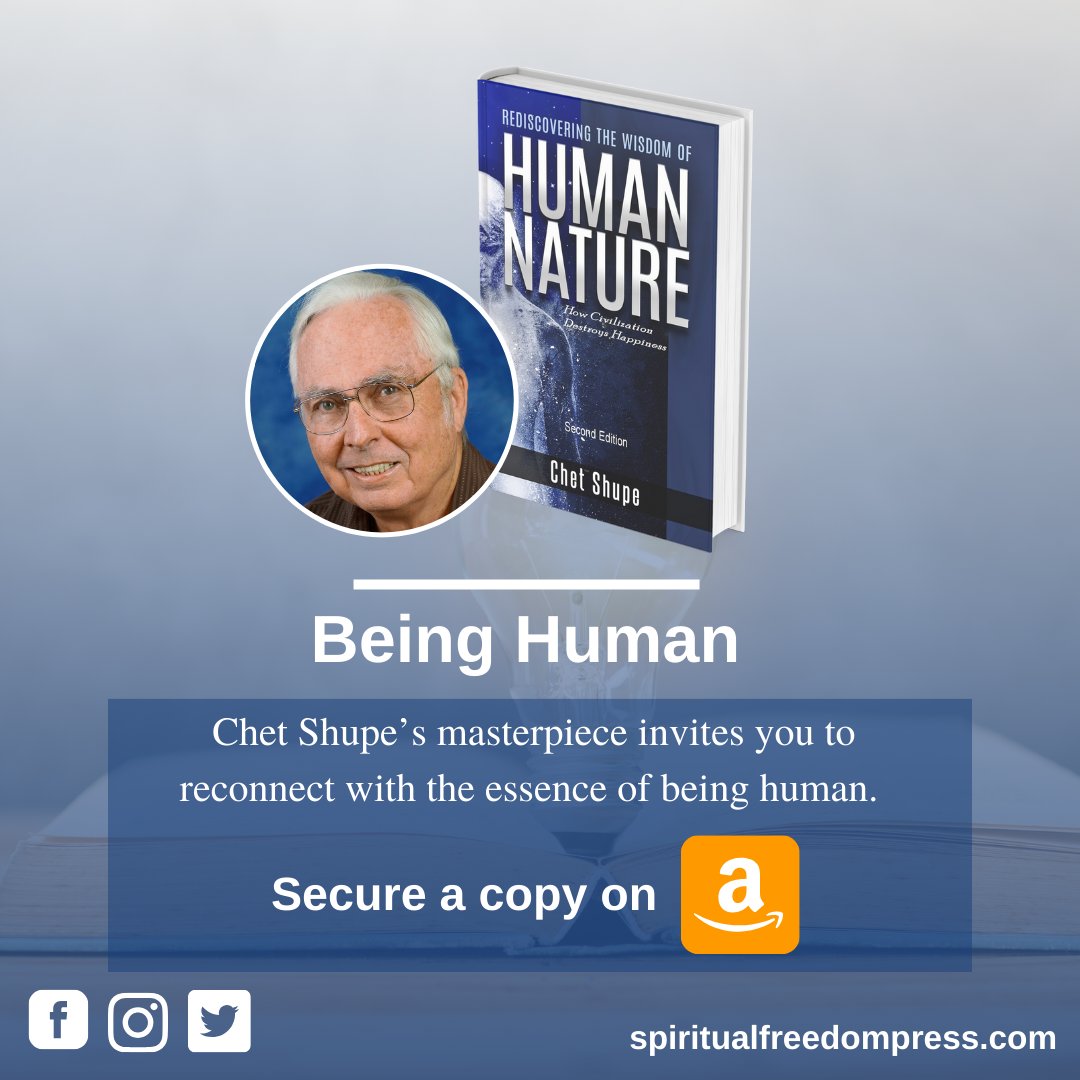 'Rediscovering the Wisdom of Human Nature' is a compelling journey into the heart of our innate wisdom as humans. 

Secure your own copy at amazon.com/Rediscovering-… today!

#ChetShupe #Author #Writer #HumanNature #Humanity #EmbraceHumanity #AmazonBooks