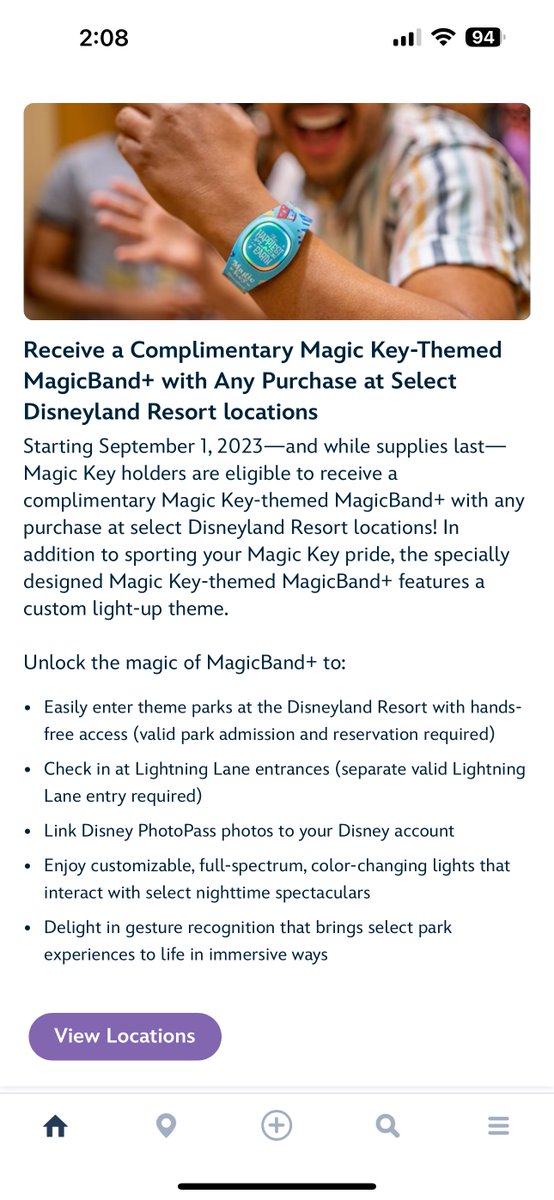 laughingplace's tweet image. Disneyland Magic Key holders can now receive a complimentary Magic Key-themed MagicBand+ with any purchase at select @Disneyland locations. #MagicBand