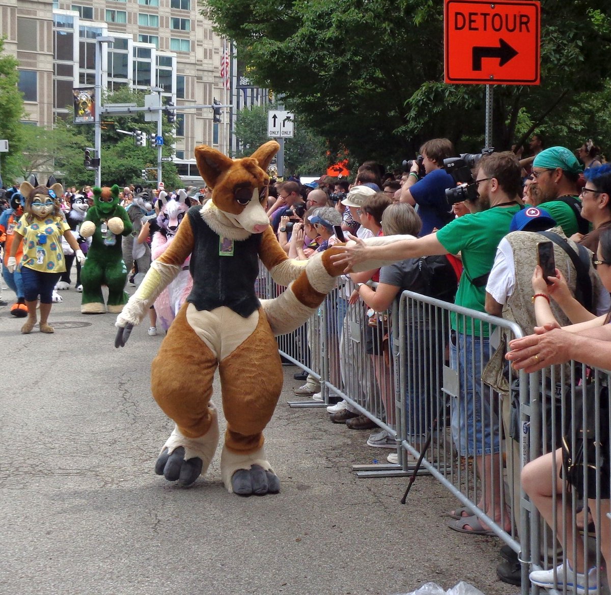 CrystalizedTheo's tweet photo. #FursuitFriday "Tag the tail!" https://t.co/OfMtonEXz1