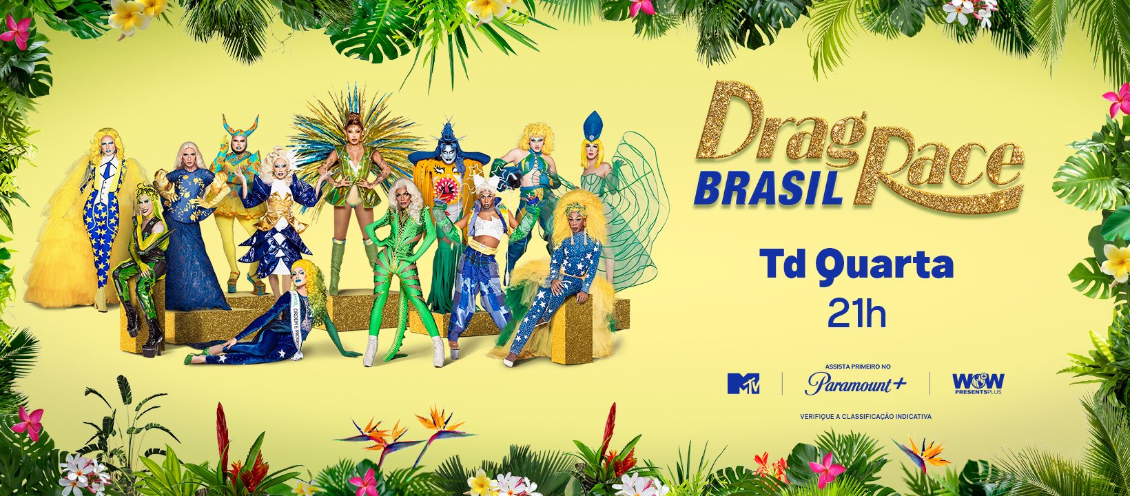 Drag Race Brasil on X: O nosso Drag Race já está entre nós, bebê 😭🥹  #DragRaceBrasil às quartas-feiras, 21h, na @MTVBrasil. Os episódios são  disponibilizados semanalmente no @paramountplusbr para todo o Brasil