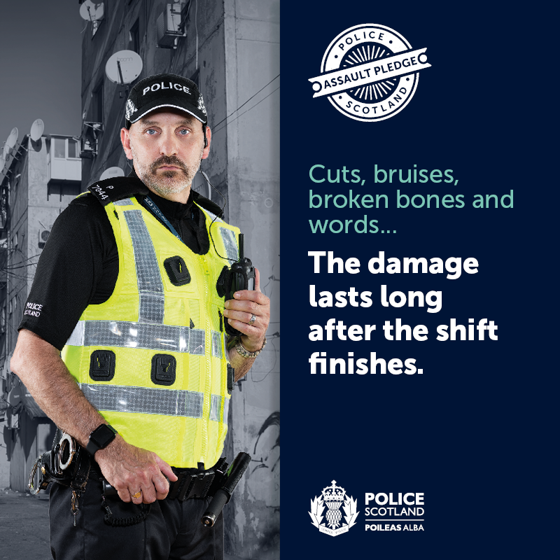 PSOSGreaterGlas's tweet photo. As you make plans to go out this weekend, please remember to look after your own safety and respect the safety of others, including our officers. 

For more information visit https://t.co/iWUfkS54ci 

#NotPartOfTheJob https://t.co/uDeKKYuww5