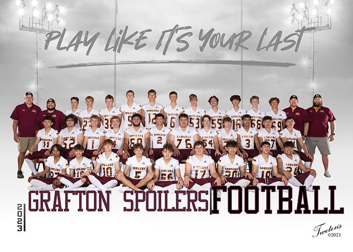 SpoilerFootball's tweet image. It’s #SpoilerGameday !!! Come out and support our boys as they take on cross-county rivals, the Park River Aggies. Starting lineups start at 7. The game is live-streamed on the GoSpoilers YouTube channel or you can tune in to KXPO radio. Go Spoilers!!!!