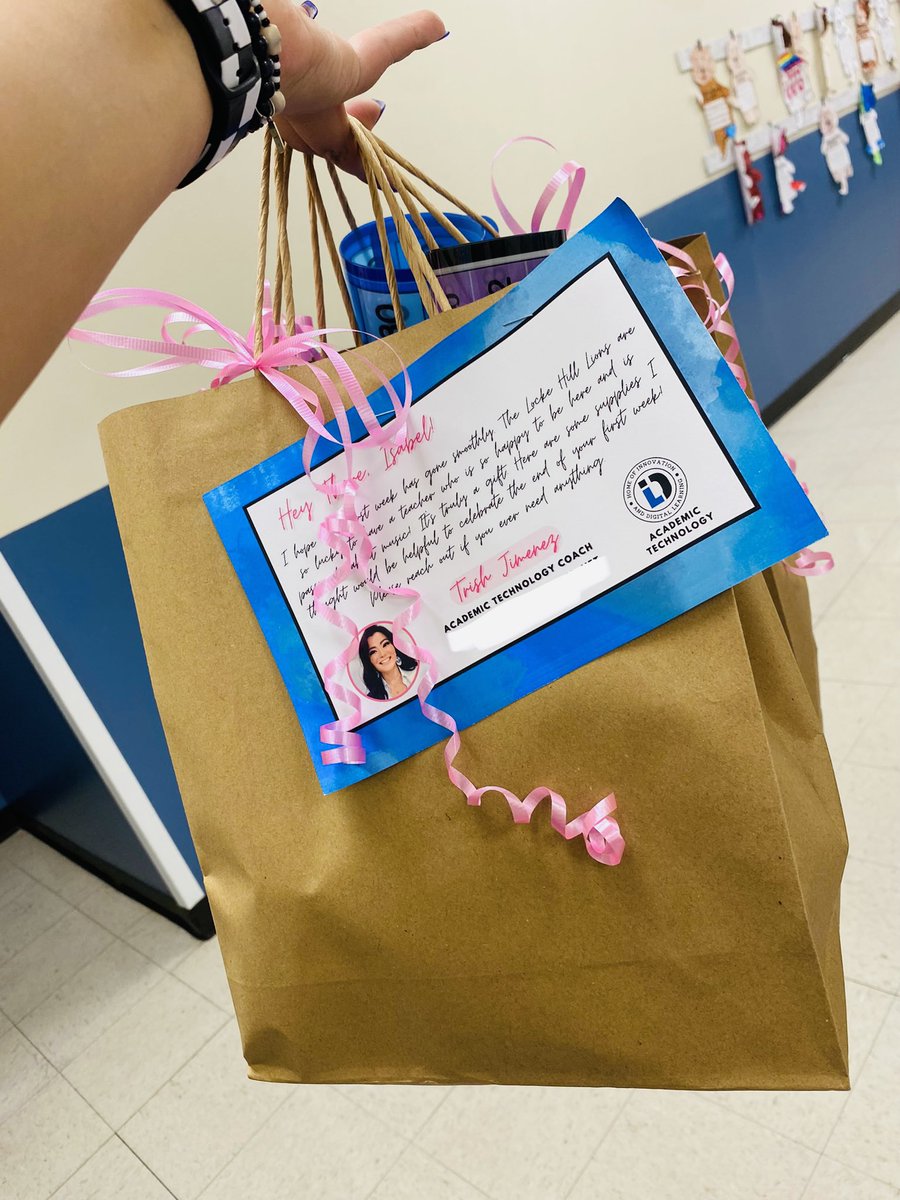 What a great way to end my week! 🥰 Today I delivered goodie bags full of supplies to the new teachers at @NISDLockeHill 🎉 It made me smile to see how appreciative and happy  they were. Us coaches are always ready to ✨pack someone’s parachute✨ 🖤#NISDinnovate #newteachers