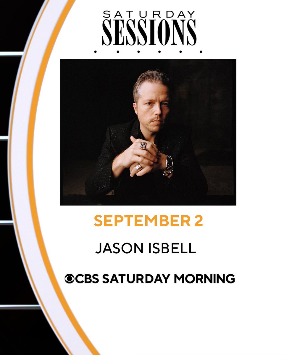 Tune in to @CBSSaturday tomorrow for #SaturdaySessions with @JasonIsbell. Check your local listings for more info.