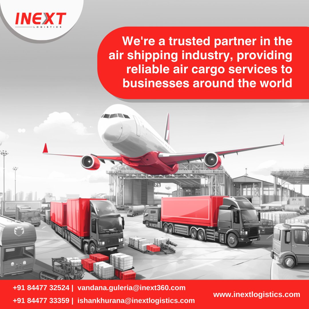 InextCanada's tweet photo. When time is of the essence, choose the fastest route – air shipping! Discover the world of swift and secure cargo transport with us. 🌍✨

Contact Us:
+91 84477 32524,
+91 84477 33359,

#AirShipping #LogisticsExperts #AirCargo #SwiftDelivery #AirFreight #GlobalLogistics https://t.co/keIAMohJoL
