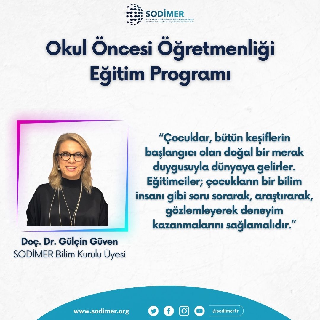 SODİMER (@sodimertr) on Twitter photo SODİMER Okul Öncesi Öğretmenliği Eğitim Programı, SODİMER Bilim Kurulu Üyesi Doç.Dr. Gülçin Güven Hoca'mızla ilk dersini gerçekleştirdi.
"Çocuklarımızın doğal bir kaşif olarak hayatlarına devam etmeleri için biz eğitimcilere ihtiyaçları var."
<a href="/Gulcinguvengg/">Doç. Dr. Gülçin Güven</a>
#sodimer SODİMER Okul Öncesi Öğretmenliği Eğitim Programı, SODİMER Bilim Kurulu Üyesi Doç.Dr. Gülçin Güven Hoca'mızla ilk dersini gerçekleştirdi.
"Çocuklarımızın doğal bir kaşif olarak hayatlarına devam etmeleri için biz eğitimcilere ihtiyaçları var."
<a href="/Gulcinguvengg/">Doç. Dr. Gülçin Güven</a>
#sodimer