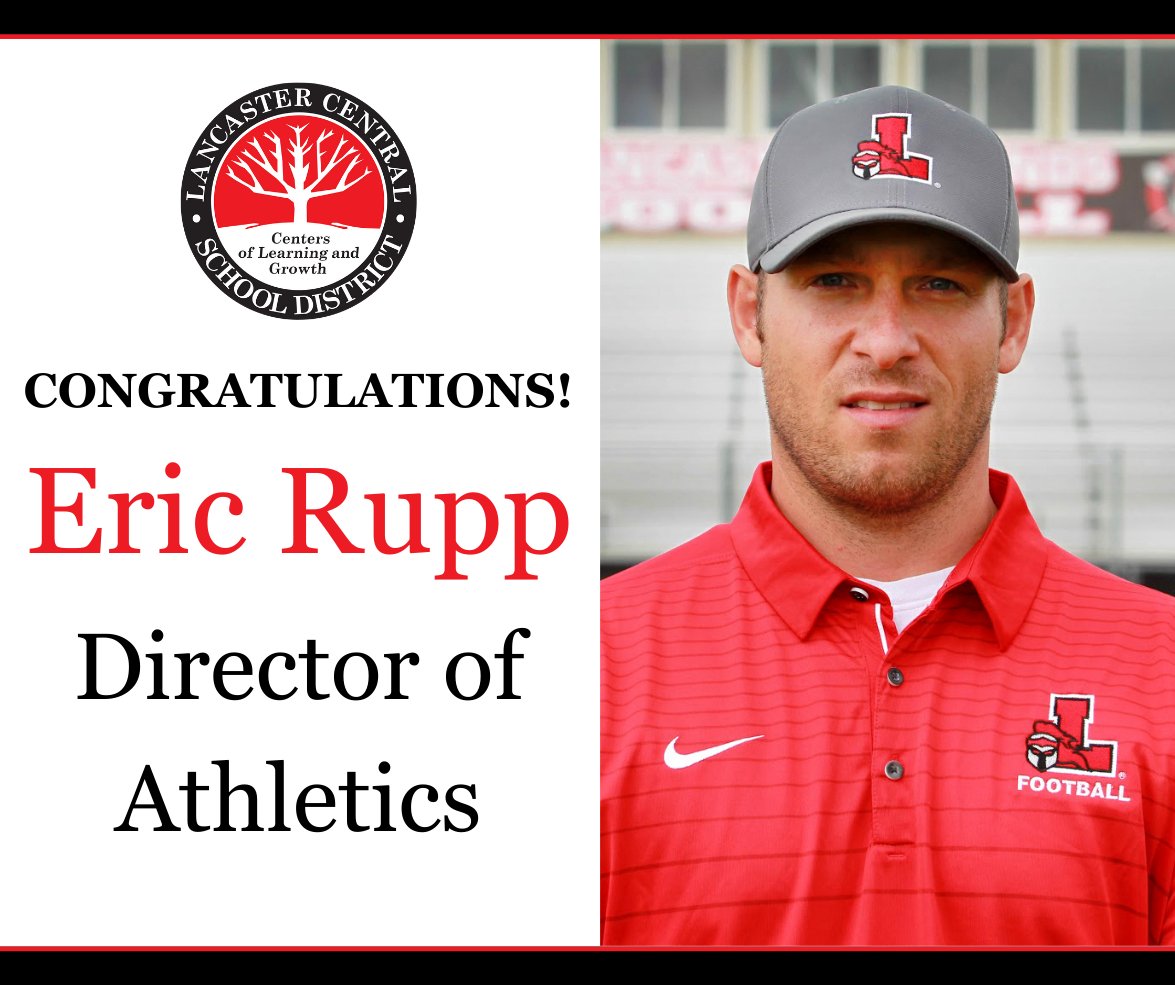 LancasterCSD's tweet photo. Congratulations to Eric Rupp, who was appointed Director of Athletics this week, formalizing a role he has held the last two school years. Read more about Eric and his inspiration for serving others at https://t.co/xIts1OT285 @LHS_Athletics1 https://t.co/4FfqZxxA4f