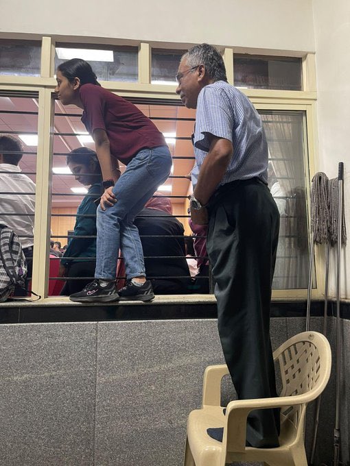 thehawkeyex's tweet photo. This is not a paid crowd. They are here to listen @jsaideepak on UCC, an event org'sd by K'rtka State Bar Council.

Earlier a group of lawyers (AILAJ) sought cancellation of Sai Deepak's name as speaker because of his "non-secular" views.

Incidentally same group vehemently opposed agencies' actions against (now banned) trrst org PFI in past.