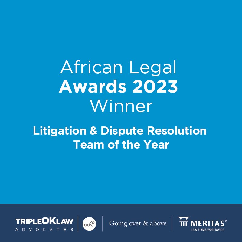 TripleOKLawLLP's tweet image. We are excited to share that our Dispute Resolution team has won in the Litigation and Disputes Category at the #AfricanLegalAwards! We are proud to be recognized for our work in litigation for the second year in a row.

#AfricanLegalAwards #ALA2023 #Africanlawfirms #legalawards