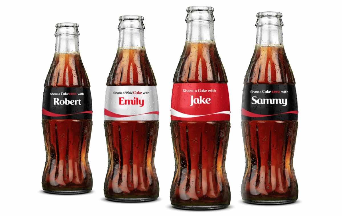 3. Coca-Cola: Share a Coke

Two elements differentiated this advertisement from the brand’s previous campaigns:

1. Coca-Cola recognized the value of packaging as an important piece of owned media.

2. The company engaged teens on social media with the hashtag #ShareaCoke.