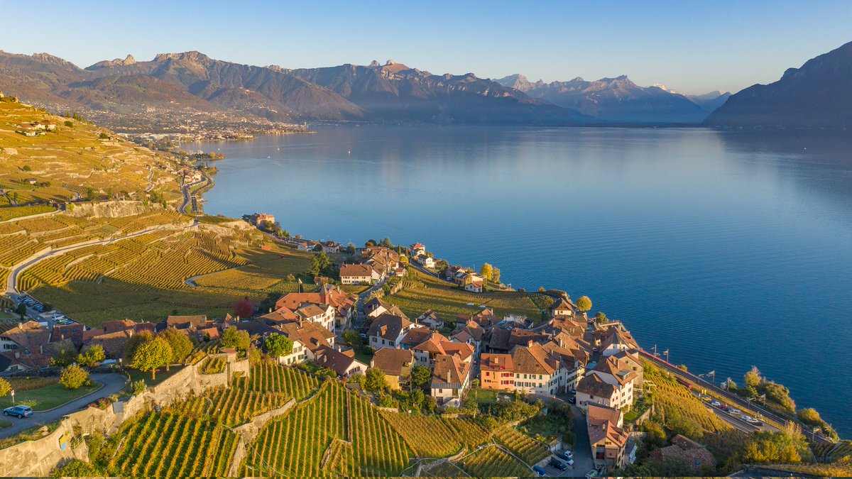 Lavaux vineyards between Lausanne and Vevey.