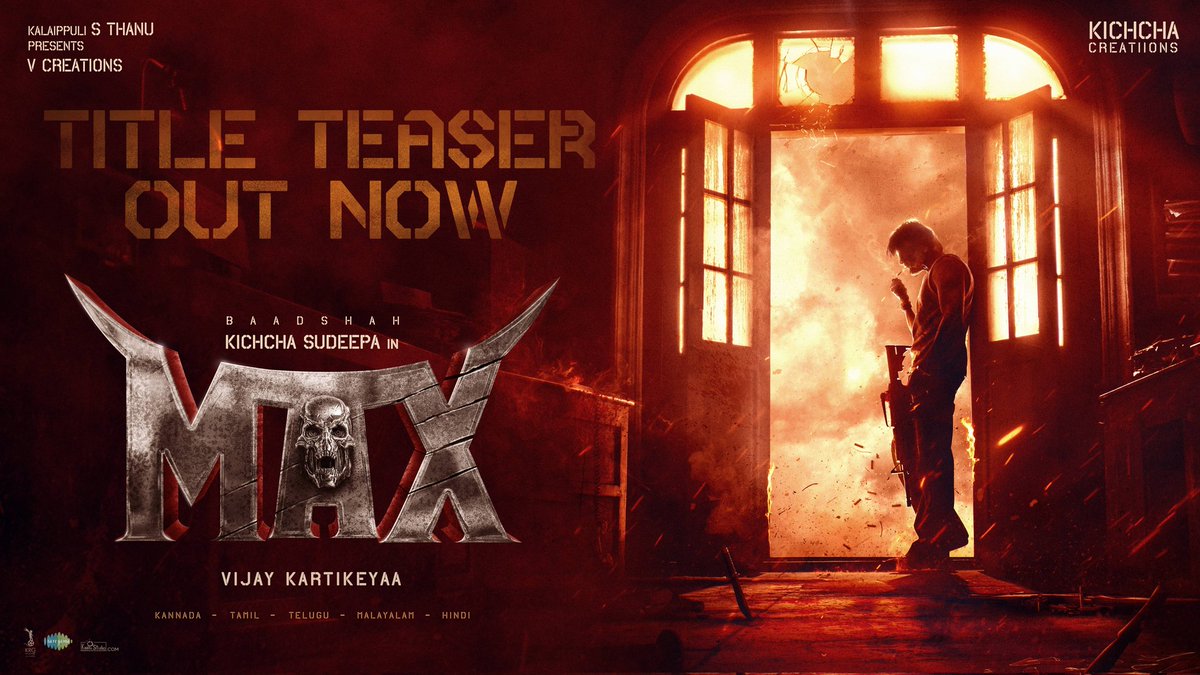 We are happy to make this day more special for our Baadshah @KicchaSudeep, and here is the birthday treat for all of you! 🎉 The Demon 😈 has a name now #Max 💥 Title Teaser out now ▶️ bit.ly/K46TitleTeaser #Kichcha46 @theVcreations @Kichchacreatiin @saregamasouth @TSrirammt…