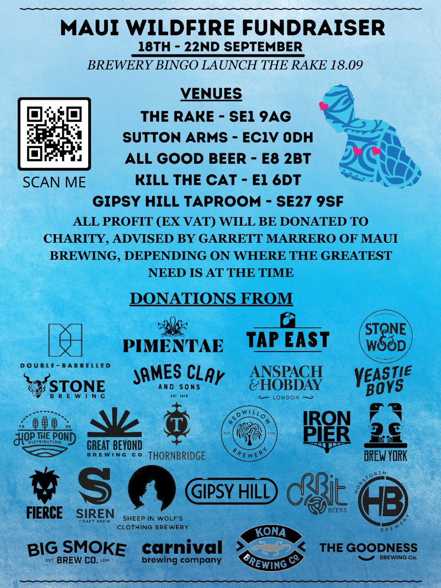 katie__arabella's tweet photo. 📢NEW VENUE ALERT! 📢
The lovely folk @GipsyHillBrew will also be pouring beers in aid of this fundraiser and donating delicious beer to the cause! 🩵 forever in awe of our industry and the people in it. Thankyou Mike!! https://t.co/oNrhasLVco