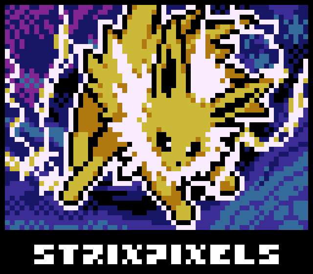 StrixPixels's tweet photo. Jolteon
26/111 Platinum: Rising Rivals
Original Illustrator: Hajime Kusajima

#pixelart #ドット絵 #像素画 #gameboy #pokemon #pokemoncards https://t.co/KbqHOgm74D