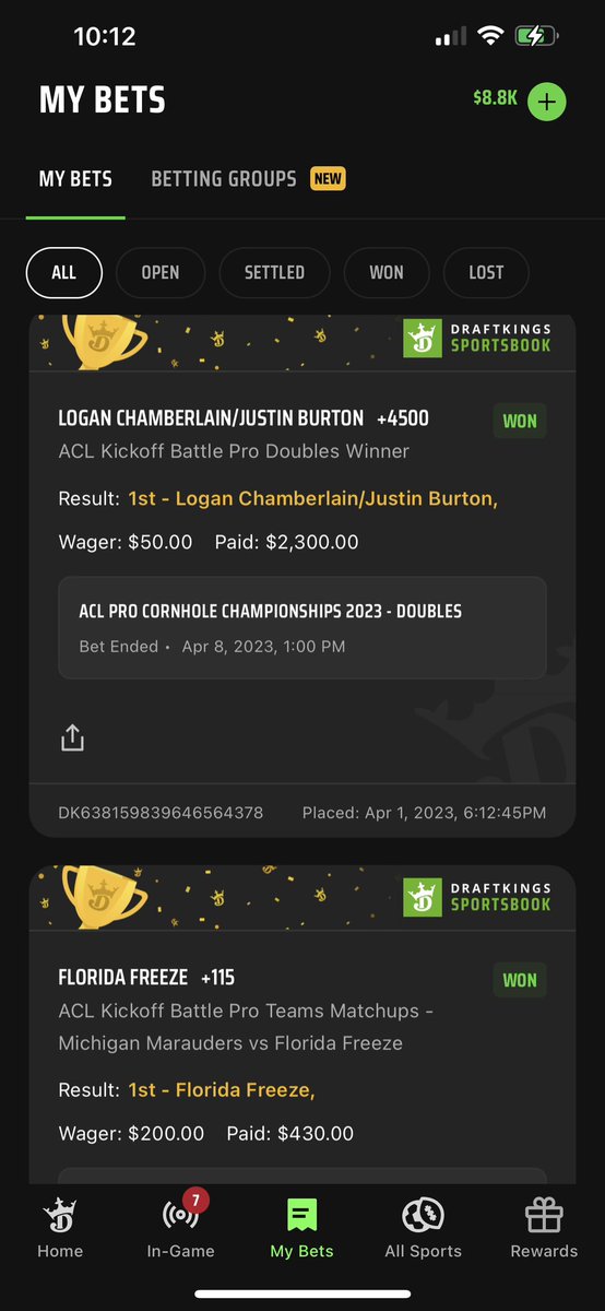 peteysplit's tweet photo. @DrewFranklinKSR when the new season starts let’s trade football bets for Cornhole bets 😂😂 https://t.co/dWvWAEWsG4