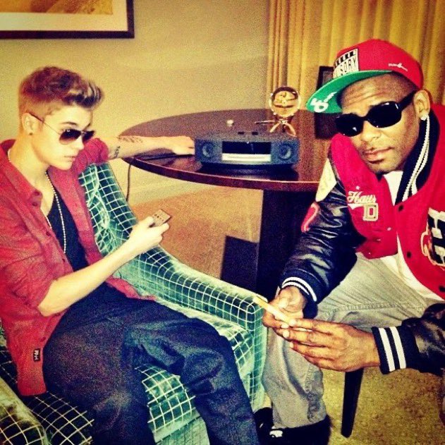 Pregame shot of Drink and Brady in the locker room