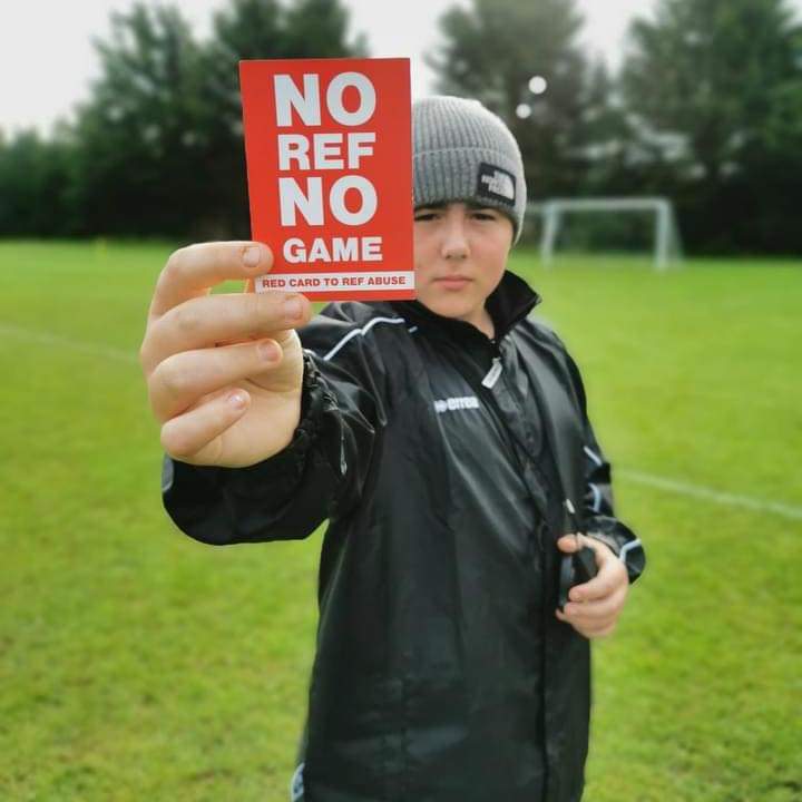 Official_RISRC's tweet photo. If your son or daughter was out on the field, would you let adults berate them for every mistake? It's on us to develop the next gen of the game, players AND refs. Remember that this fall season
#respecttheref #soccercommunity #RefereeTeam #teamone #lovethegame⚽️ #norefnogame https://t.co/MFgbj3zpuw