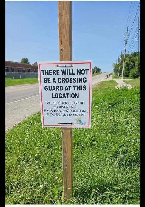 Attention Cardinal families - drivers and walkers. There will be NO crossing guard at the corner of Gatehouse and Myers for the foreseeable future. If this upsets you, please call the number in the pic and let  @cityofcambridge know this is unacceptable.