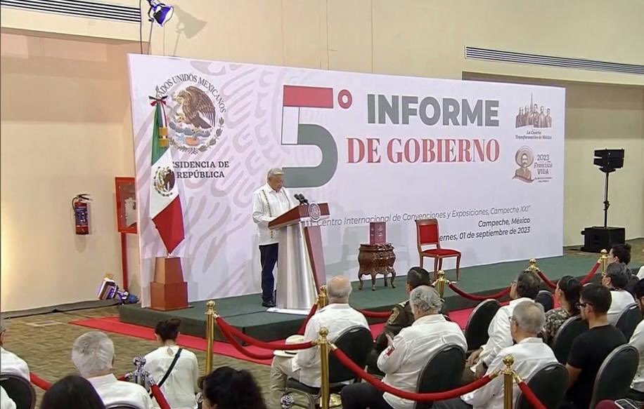 Felicito al Presidente <a href="/lopezobrador_/">Andrés Manuel</a> por los avances y resultados presentados en favor de las familias de México durante su Quinto Informe de Gobierno.